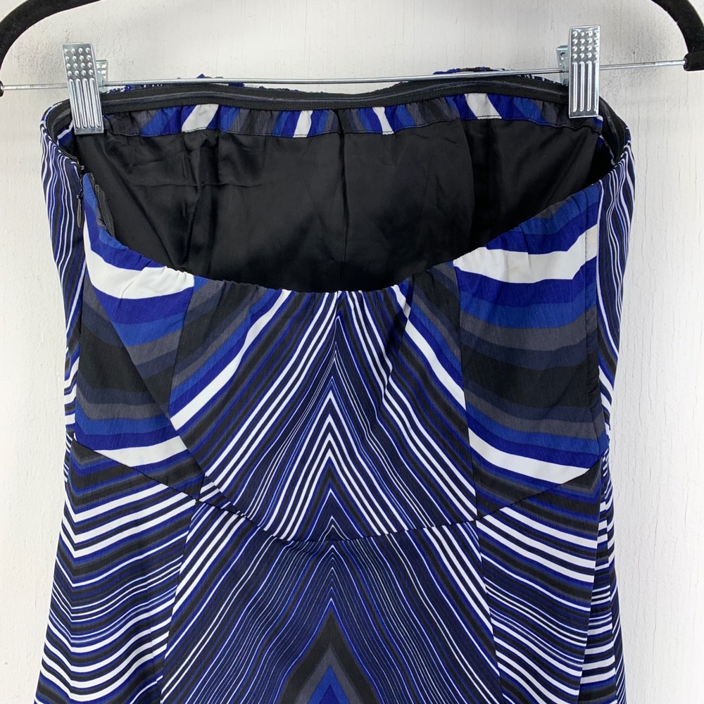 The Limited Womens 8 Strapless Mini Dress Y2K Summer Beach Artsy Dark Statement - Picture 5 of 11